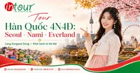 Tour Du Lịch Hàn Quốc 4 Ngày 4 Đêm: Seoul - Nami - Everland - Làng Songwol Dong Khởi Hành Từ Hà Nội