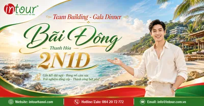 Tour Team Building - Gala Dinner Bãi Đông Thanh Hóa 2 Ngày 1 Đêm