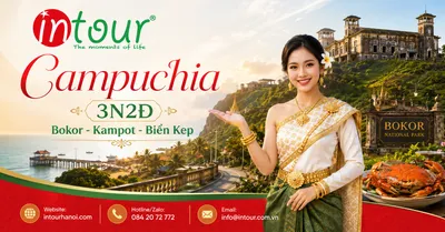 Tour Du Lịch Campuchia 3 Ngày 2 Đêm: Bokor - Kampot - Biển Kep Khởi Hành Từ Hà Nội 
