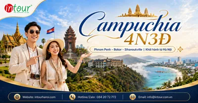 Tour Du Lịch Campuchia 4 Ngày 3 Đêm: Phnom Penh - Bokor - Sihanoukville Khởi Hành Từ Hà Nội