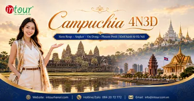 Tour Du Lịch Campuchia 4 Ngày 3 Đêm: Siem Reap - Angkor - Cố Đô Ou Dong - Phnom Penh Khởi Hành Từ Hà Nội
