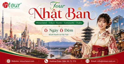 Tour Du Lịch Nhật Bản 6 Ngày 6 Đêm: Disneyland - Tokyo - Kyoto - Yamanashi - Osaka Khởi Hành Từ Hà Nội