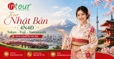Tour Du Lịch Nhật Bản 4 Ngày 4 Đêm: Tokyo - Fuji - Yamanashi Khởi Hành Từ Hà Nội
