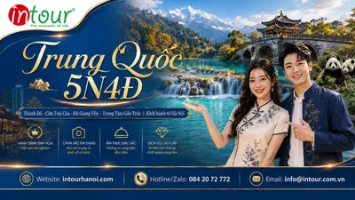 Tour Du Lịch Trung Quốc 5 Ngày 4 Đêm: Thành Đô - Cửu Trại Câu - Đô Giang Yến - Trung Tâm Gấu Trúc Khởi Hành Từ Hà Nội