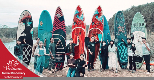 Du lịch Cắm Trại Hồ Tuyền Lâm Kết Hợp Chèo SUP Đà Lạt