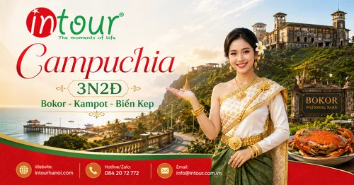 Tour Du Lịch Campuchia 3 Ngày 2 Đêm: Bokor - Kampot - Biển Kep Khởi Hành Từ Hà Nội 