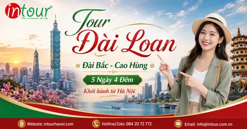 Tour Đài Loan - Đài Bắc - Cao Hùng 5 Ngày 4 Đêm Khởi Hành Từ Hà Nội 