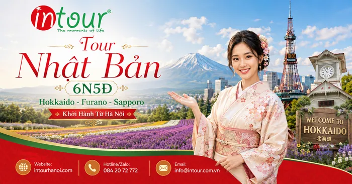 Tour Du Lịch Nhật Bản 6 Ngày 5 Đêm: Hokkaido - Furano - Sapporo Khởi Hành Từ Hà Nội