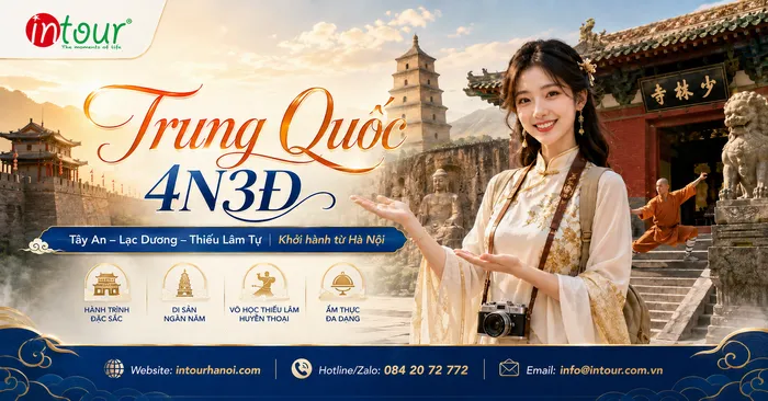 Tour Du Lịch Trung Quốc 4 Ngày 3 Đêm: Tây An - Lạc Dương - Thiếu Lâm Tự Khởi Hành Từ Hà Nội